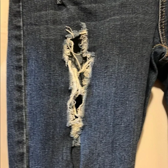 Highway Jeans Blue Ankle Cropped Distressed Denim - Picture 6 of 14